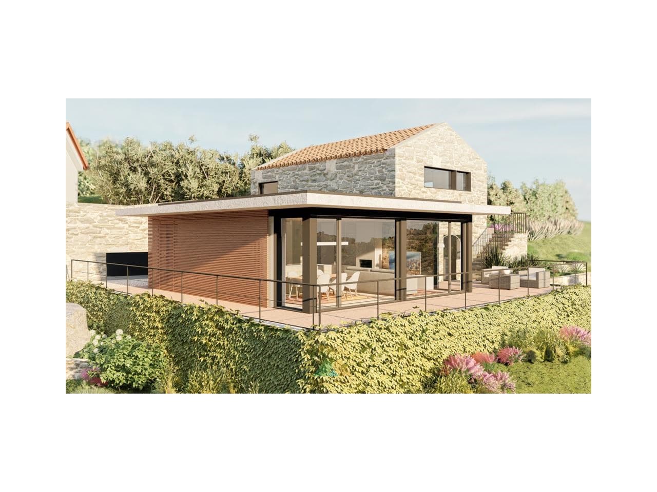1-bedroom house with project