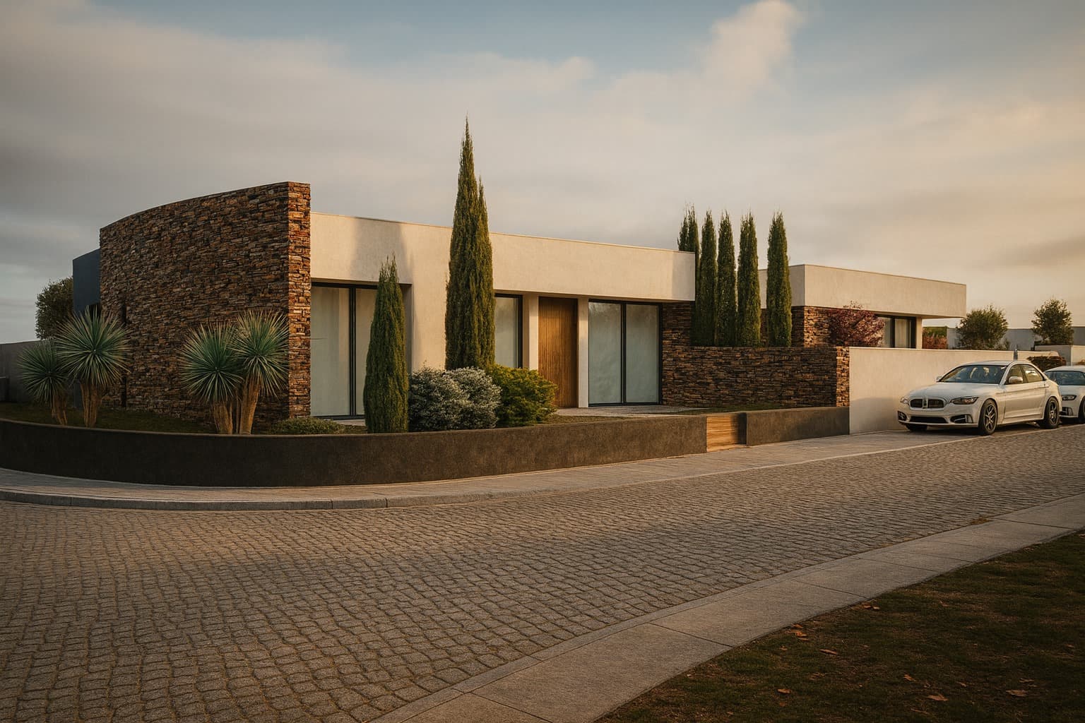 Single-Story House Front